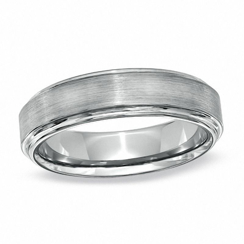 Men's 6.0mm Comfort Fit Tungsten Wedding Band - Size 10|Peoples Jewellers