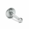 Thumbnail Image 1 of 016 Gauge Labret with Crystals in Stainless Steel