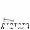 Thumbnail Image 2 of 016 Gauge Labret with Crystals in Stainless Steel