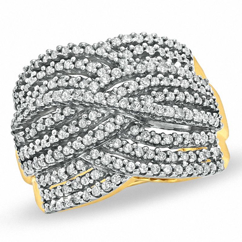1.00 CT. T.W. Diamond Fashion Ring in 10K Gold