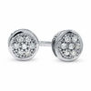 Thumbnail Image 1 of 0.04 CT. T.W. Multi-Diamond Round Stud Earrings in 10K White Gold