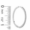 Thumbnail Image 2 of 0.25 CT. T.W. Diamond Hoop Earrings in 10K White Gold
