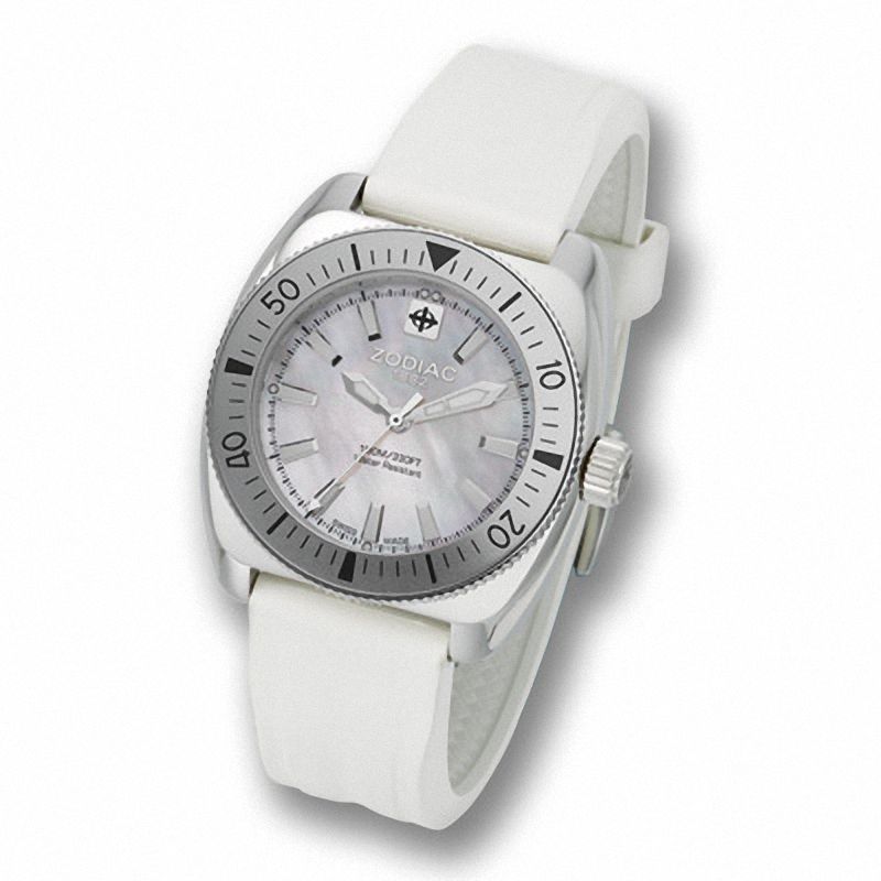 Main Image 1 of Ladies' Zodiac Desert Falcon Strap Watch with Mother-of-Pearl Dial (Model: ZS4517)