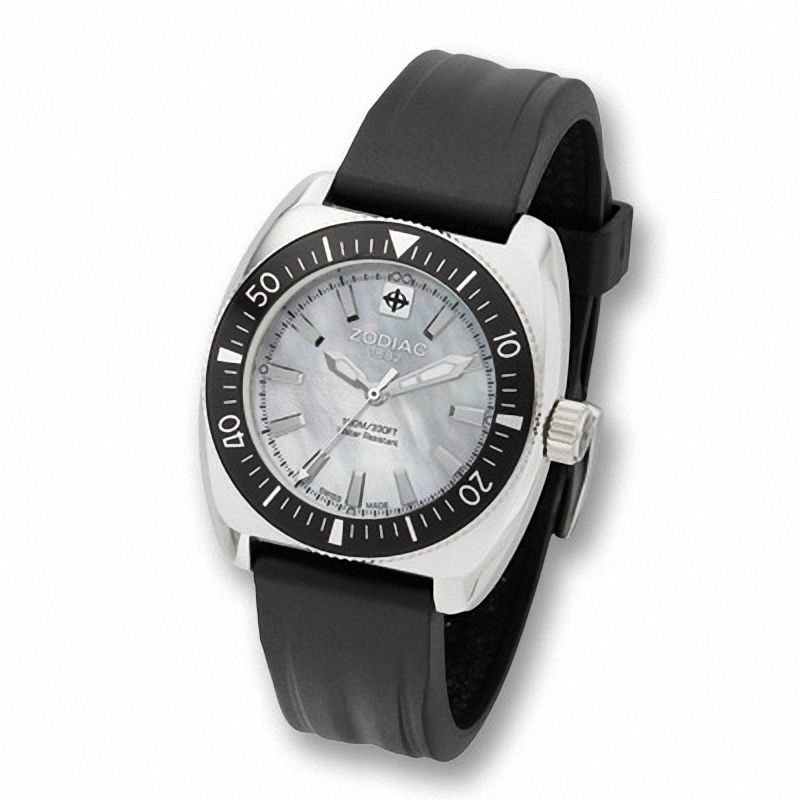 Men's Zodiac Desert Falcon Strap Watch with Mother-of-Pearl Dial (Model: ZS4516)|Peoples Jewellers