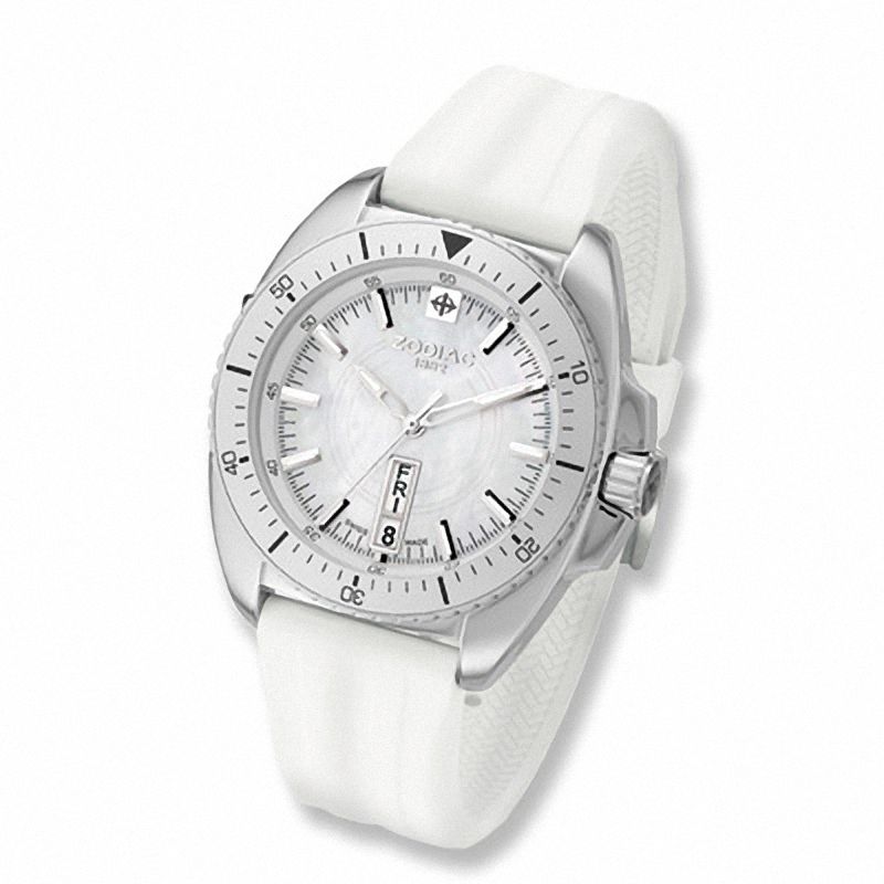 Main Image 1 of Ladies' Zodiac Sport Strap Watch with Mother-of-Pearl Dial (Model: ZS5501)