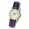 Thumbnail Image 1 of Ladies' DKNY White Dial Watch with Purple Leather Strap (Model: NY4762)