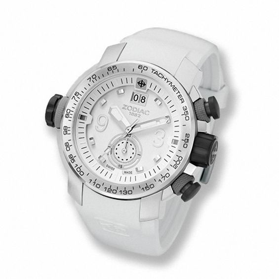 Men's Zodiac ZMX 03 Strap Watch with White Dial (Model: ZO8511)
