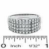 0.50 CT. T.W. Diamond Five Row Anniversary Band in 10K Gold