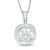 Thumbnail Image 0 of 0.50 CT. Canadian Certified Diamond Solitaire Tension-Set Pendant in 14K White Gold (I/I1)
