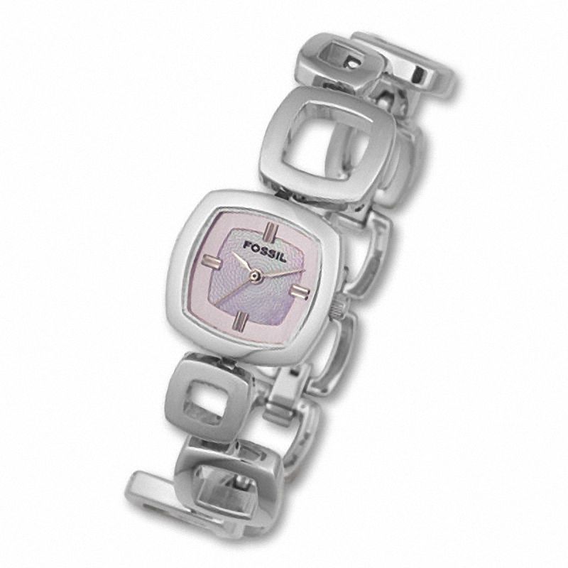Ladies' Fossil Watch with Square Pink Dial (Model: ES1964)|Peoples Jewellers