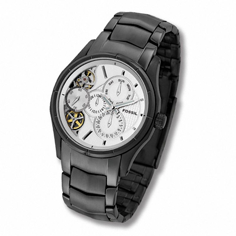 Soportar salida dormitar Men's Fossil Twist Automatic Watch with Silver-Tone Dial (Model: ME1019) |  Peoples Jewellers