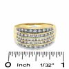 Thumbnail Image 2 of 0.50 CT. T.W. Diamond Five Row Anniversary Band in 10K Gold