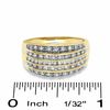 Thumbnail Image 3 of 0.50 CT. T.W. Diamond Five Row Anniversary Band in 10K Gold