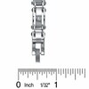 Thumbnail Image 3 of Diamond Accent Stainless Steel Link Bracelet - 8.5"