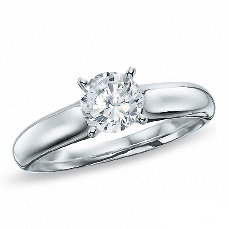 0.30 CT. Certified Canadian Diamond Solitaire Engagement Ring in 14K White Gold (I/I1)