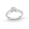 Thumbnail Image 1 of 0.50 CT. Canadian Certified Diamond Solitaire Engagement Ring in 14K White Gold (I/I1)
