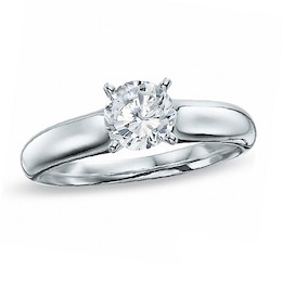 0.50 CT. Canadian Certified Diamond Solitaire Engagement Ring in 14K White Gold (I/I1)