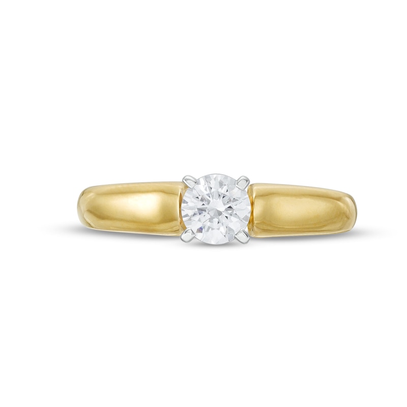 0.50 CT. Certified Canadian Diamond Solitaire Engagement Ring in 14K Gold (I/I1)