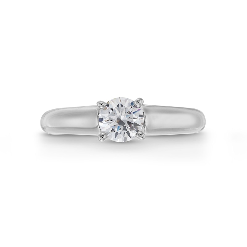 Main Image 4 of 0.70 CT. Canadian Certified Diamond Solitaire Engagement Ring in 14K White Gold (I/I1)