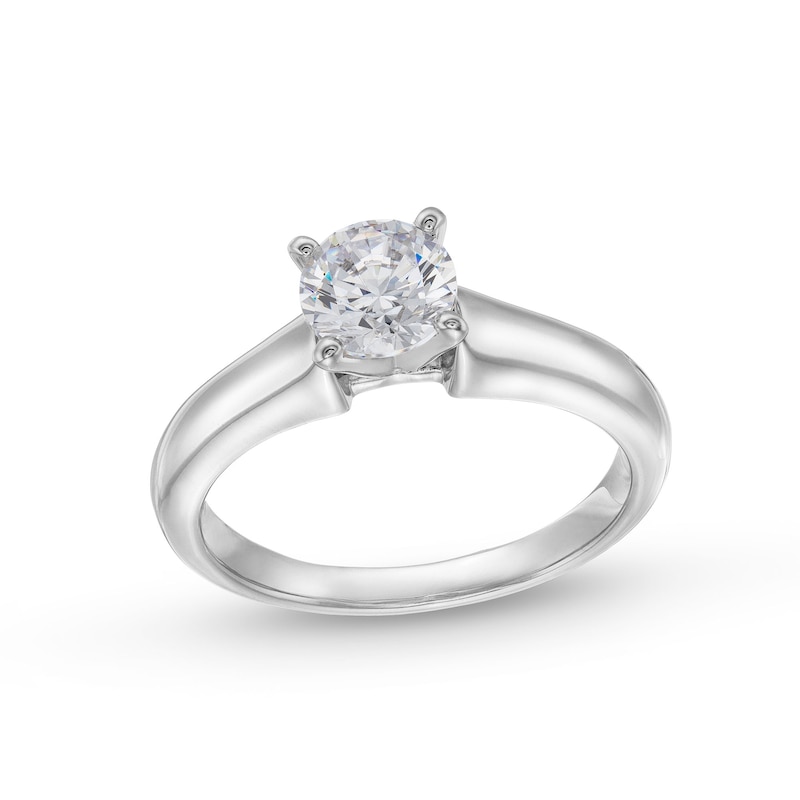 Main Image 1 of 1.00 CT. Canadian Certified Diamond Solitaire Engagement Ring in 14K White Gold (I/I1)