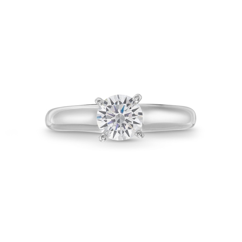 Main Image 4 of 1.00 CT. Canadian Certified Diamond Solitaire Engagement Ring in 14K White Gold (I/I1)