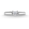 Thumbnail Image 3 of 0.50 CT. Canadian Certified Princess-Cut Diamond Solitaire Engagement Ring in 14K White Gold (I/I1)