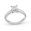 Thumbnail Image 0 of 1.00 CT. Canadian Certified Princess-Cut Diamond Solitaire Engagement Ring in 14K White Gold (I/I1)