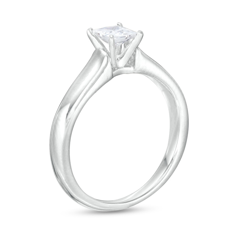 1.00 CT. Canadian Certified Princess-Cut Diamond Solitaire Engagement Ring in 14K White Gold (I/I1)