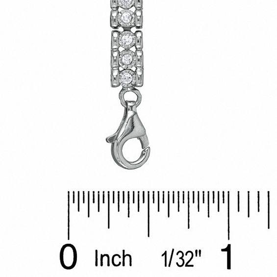 0.50 CT. T.W. Diamond Tennis Bracelet in Sterling Silver - 7.25"