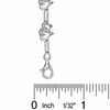 Thumbnail Image 2 of 0.20 CT. T.W. Diamond Interlocking Hearts Link Bracelet in Sterling Silver