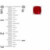 6.0mm Cushion-Cut Lab-Created Ruby Stud Earrings in 10K White Gold
