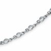 Thumbnail Image 1 of 0.085 CT. T.W. Diamond Twist Bracelet in Sterling Silver - 7.25"