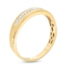 Thumbnail Image 3 of Men's 0.10 CT. T.W. Diamond Wedding Band in 10K Gold