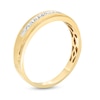 Thumbnail Image 2 of Men's 0.10 CT. T.W. Diamond Wedding Band in 10K Gold