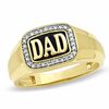 Thumbnail Image 0 of Men's 0.13 CT. T.W. Diamond Dad Ring in 10K Gold