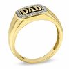 Thumbnail Image 1 of Men's 0.13 CT. T.W. Diamond Dad Ring in 10K Gold