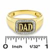 Thumbnail Image 2 of Men's 0.13 CT. T.W. Diamond Dad Ring in 10K Gold