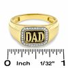 Thumbnail Image 3 of Men's 0.13 CT. T.W. Diamond Dad Ring in 10K Gold