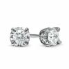 Thumbnail Image 1 of 0.50 CT. T.W. Diamond Solitaire Earrings in 14K White Gold