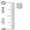 Thumbnail Image 1 of 0.50 CT. T.W. Diamond Solitaire Earrings in 14K White Gold