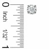 Thumbnail Image 2 of 0.50 CT. T.W. Diamond Solitaire Earrings in 14K White Gold