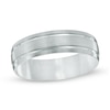 Thumbnail Image 0 of Men's 6.0mm Comfort Fit Wedding Band in 10K White Gold - Size 10