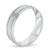 Thumbnail Image 1 of Men's 6.0mm Comfort Fit Wedding Band in 10K White Gold - Size 10
