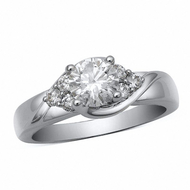 1.25 CT. T.W. Diamond Engagement Ring in 14K White Gold