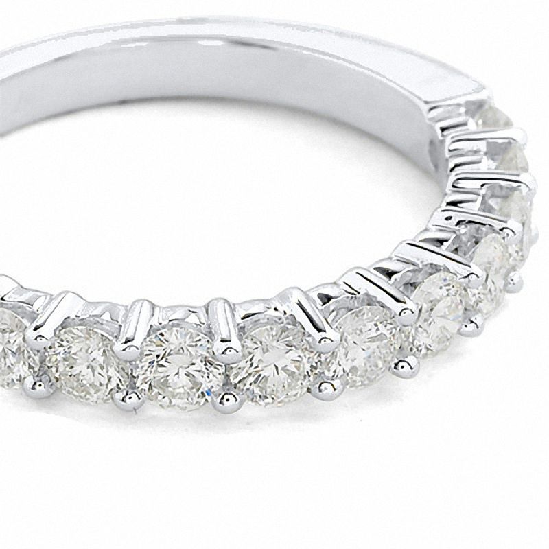 Celebration Canadian Lux® 1.00 CT. T.W. Diamond Wedding Band in 18K White Gold (I/SI2)