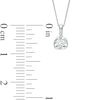 Thumbnail Image 2 of 0.10 CT. Canadian Certified Diamond Solitaire Tension-Set Pendant in 14K White Gold (I/I2)
