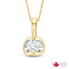 Thumbnail Image 0 of 0.10 CT. Certified Canadian Diamond Solitaire Tension-Set Pendant in 14K Gold (I/I1)
