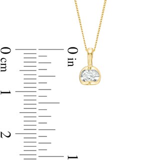 0.20 CT. Canadian Certified Diamond Solitaire Tension Pendant in 14K Gold (I/I2