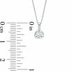Thumbnail Image 1 of 0.20 CT. Canadian Certified Diamond Solitaire Tension Pendant in 14K White Gold (I/I2) - 17''