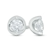 Thumbnail Image 1 of 0.40 CT. T.W. Canadian Certified Diamond Solitaire Tension Stud Earrings in 14K White Gold (I/I2)